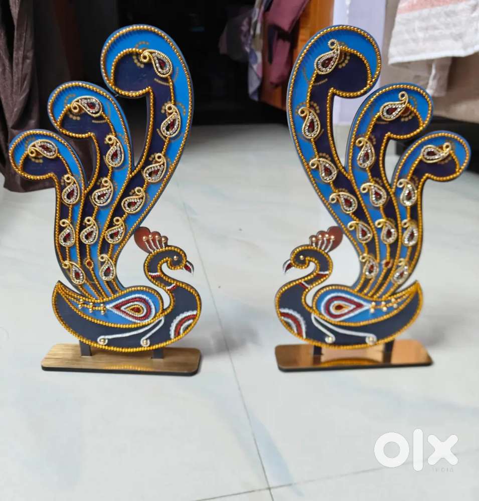 Decorated MDF Peacock