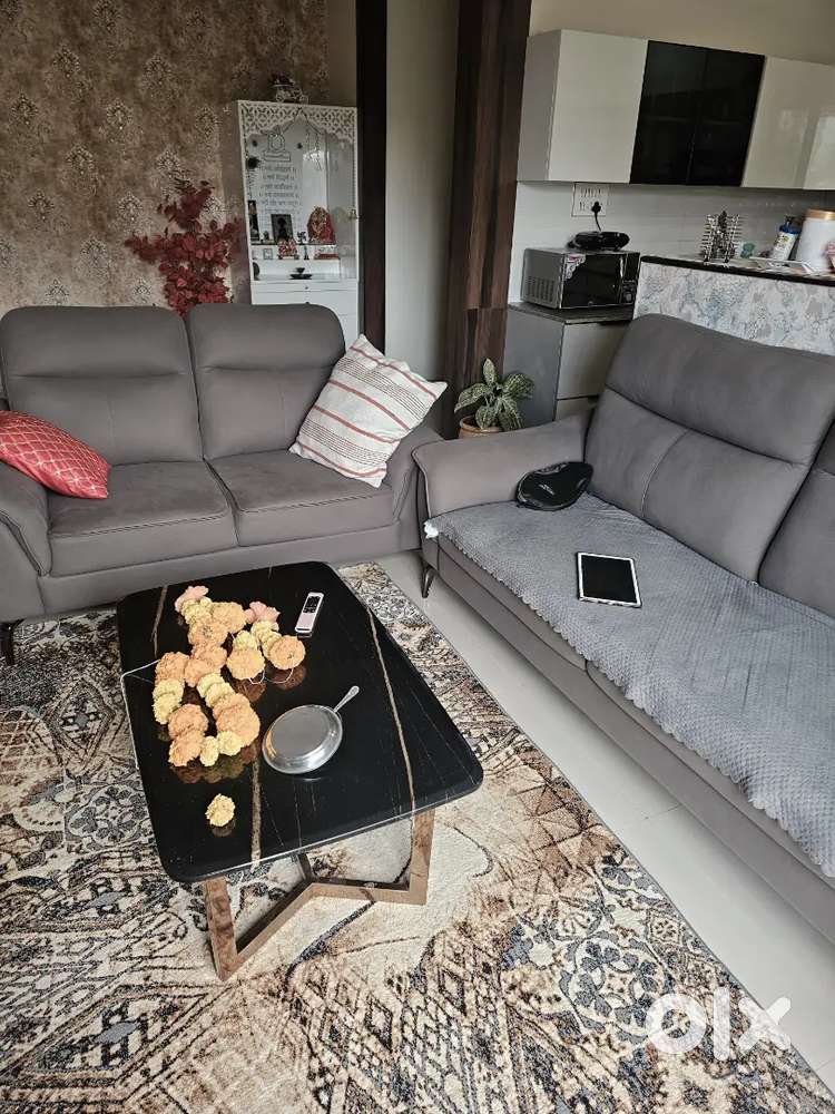 5 seater Sofa with Marble top centre table