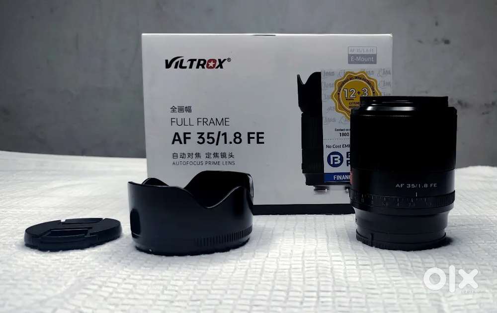 VILTROX (SONY) 35mm f/1.8 E MOUNT full frame fe lens box for sale