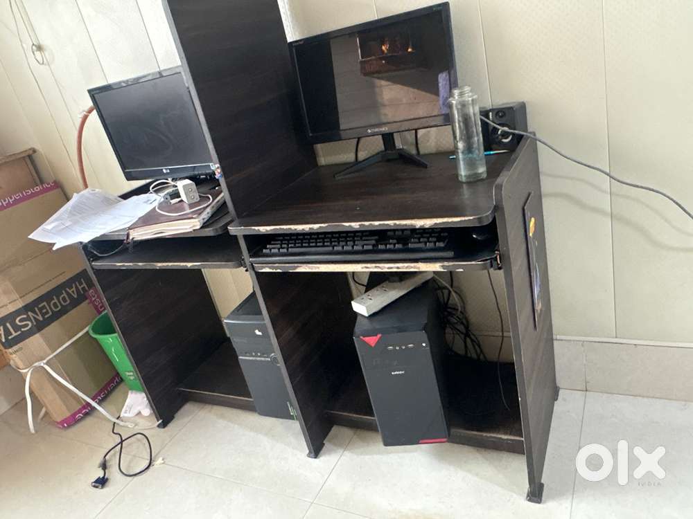 Office Computer and Laptop Table Set