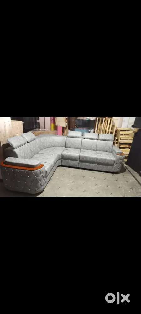 QUALITY L TYPE HEAD REAST MODEL SOFA AVAILABLE AT ZAM ZAM FURNITURE