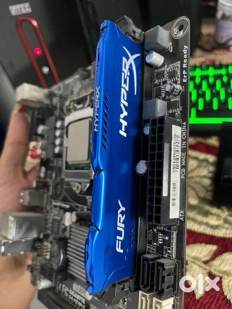 Gigabyte mother board with processor and Ram