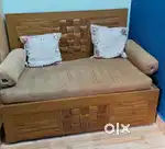 Wooden Sofa Cum Bed – Durable & Comfortable