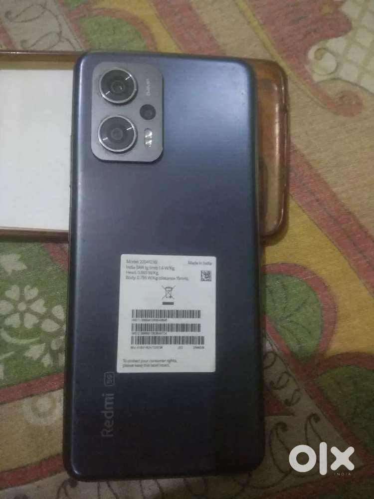 Redmi K50i 8gb & 256gb almost 17month old fresh conditions scratchless
