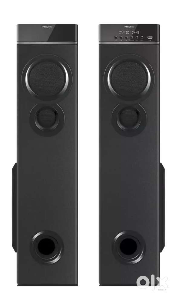 Philips SPA9085 Tower Speakers 100W PowerfulSound Excellent Condition