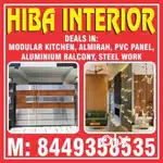 Pvc panel fluted panel modular kitchen venity wardrobe lcd panel