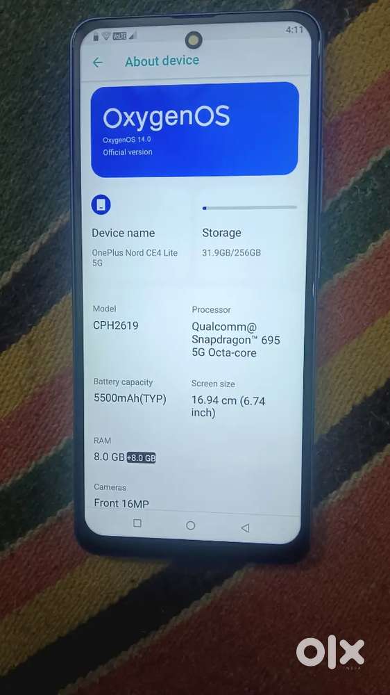 Ce4 lite 5g 8gb 256 gb,A1 Condition