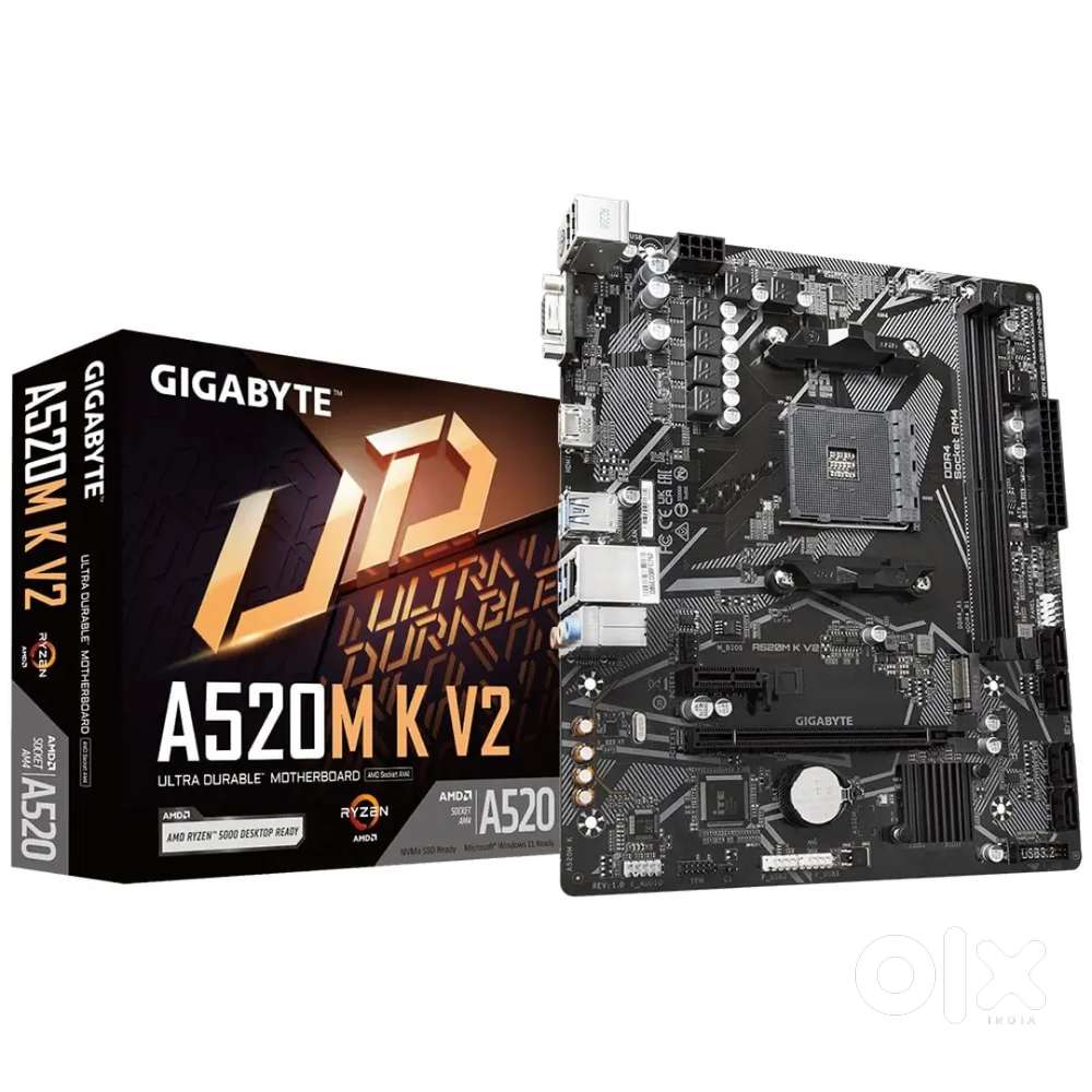 Gigabyte A520m K V2 Motherboard best condition