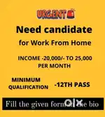 Part time work from home part only serious person dm