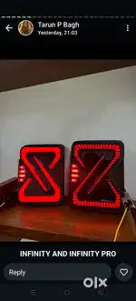 Mahindra Thar infinity led tail lights with scanning