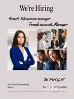 Hello ! We are looking for female receiptionist & female admin manager