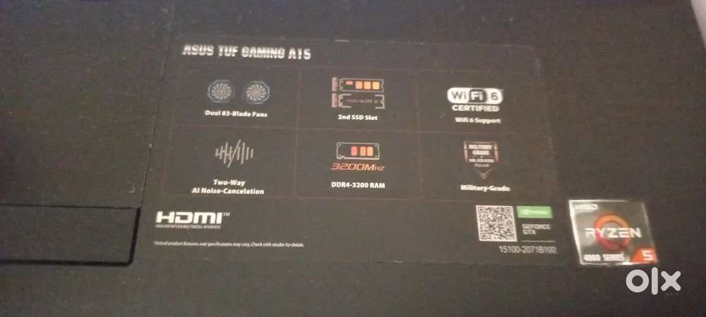 ASUS TUF GAMING LAPTOP REYZEN 5