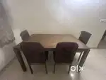 Wooden Dining Table with 4 Seaters