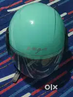 Vega Open Face Helmet – Mint Green | Good Condition | ISI Certified