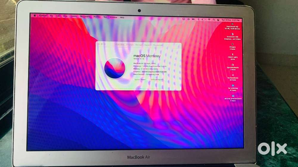 Macbook air 2017 december for sale in excellent condition