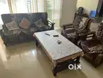 5-Seater Sofa Set with Centre Table – Great Condition!