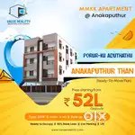 #956 SQFT SALES @ANAKAPUTHUR APARTMENTS 80% BANK LOAN AVAILABLE