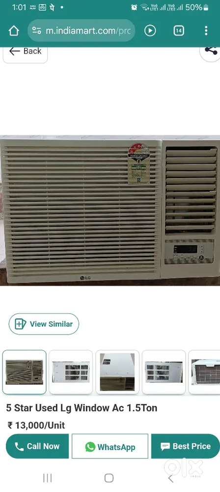 LG window AC 1.5 ton