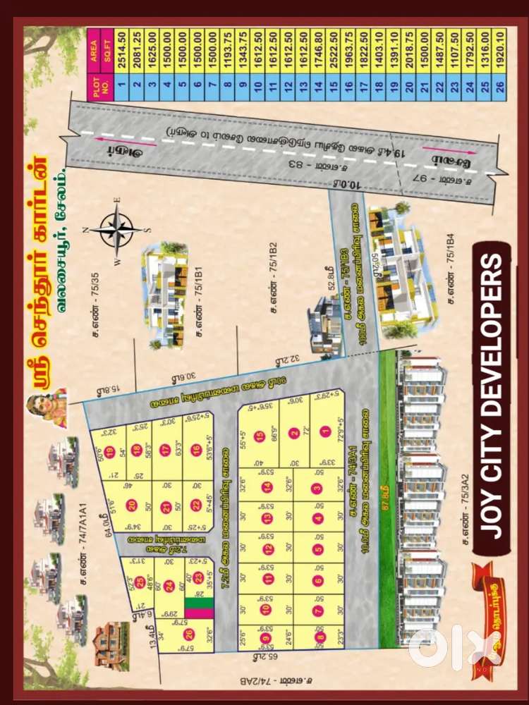 SRI CHENDUR GARDEN,plots sales,Dtcp / Rera Approved Plots,
