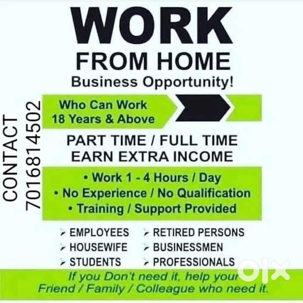 Work from home opportunity