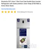 Electrolus double door refrigerator