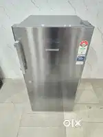 Liebher silver colour steel finish model 200 litres fridge ,