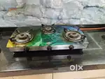 Jyoti Gas stove, glass top