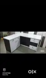 Office table L type counter table / boss chair available