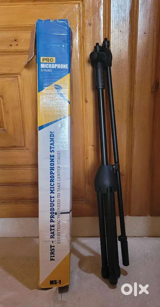 Microphone Stand (Black), Powerpak MS-1001, 3-Leg