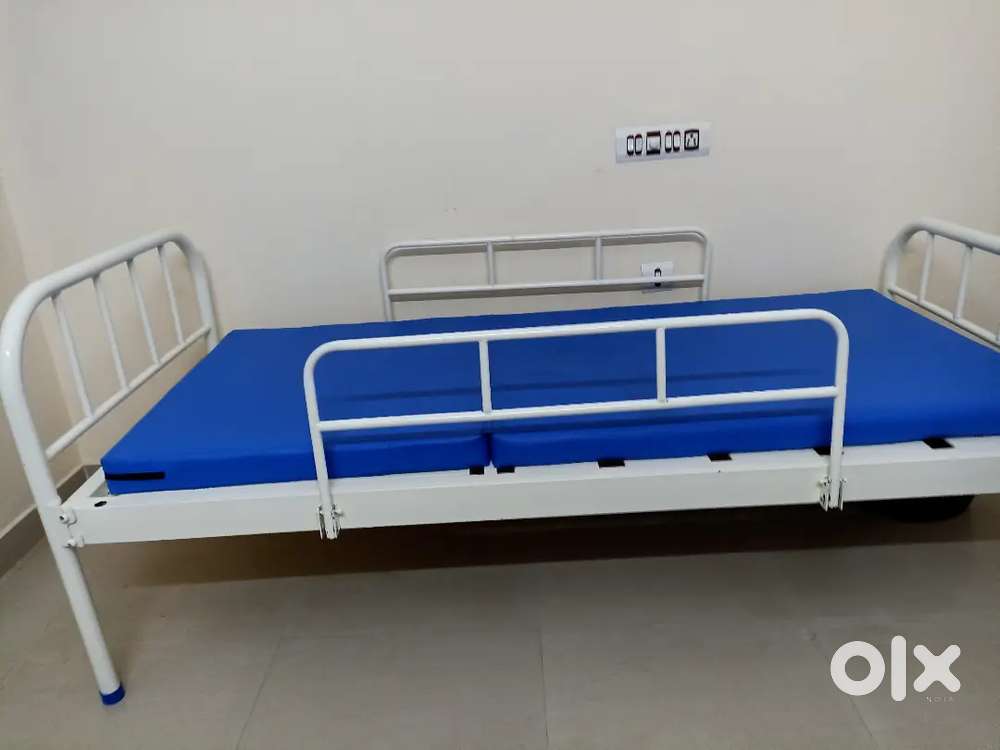 Hospital cot and bed and wheelchair
