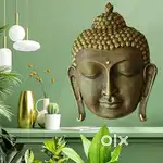 GOLDEN SHADE BIG SIZE WALL HANGING BUDDHA FACE