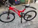 Cosmic Voyager 21 Speed with both disc brakes shock absorber