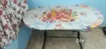 Glass Dining table big.. with three chairs