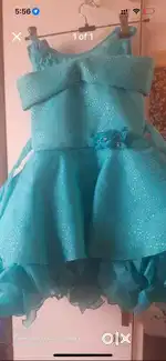 Elsa dress - blue shimmer