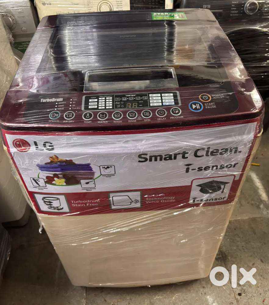 5 year warranty L.G turbo 6.5 kg fully automatic washing machine