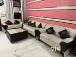 7-Seater Sofa Set with Center Table – Excellent Condition