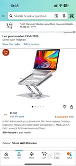 Plixio rotatable laptop stand