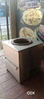 square stainless steel commercial-grade tandoor oven
