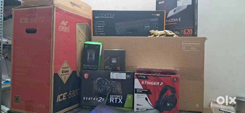 Gaming pc setup r5 7600x  & rtx 3060 12 gb
