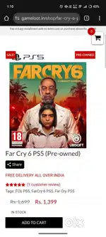 Ps5 farcry 6 game