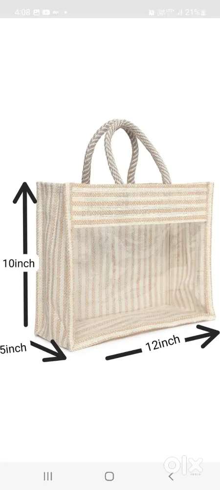 Jute gift bag