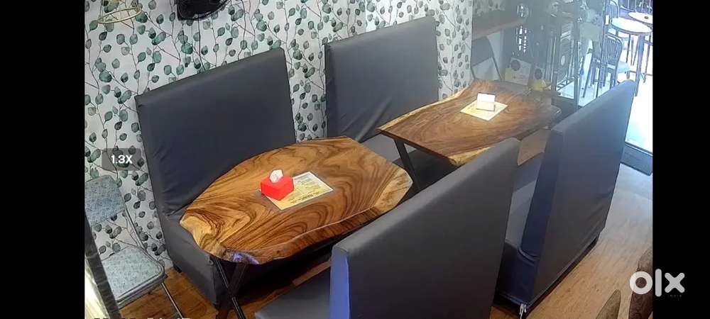 Cafe restaurant table & sofa for sale