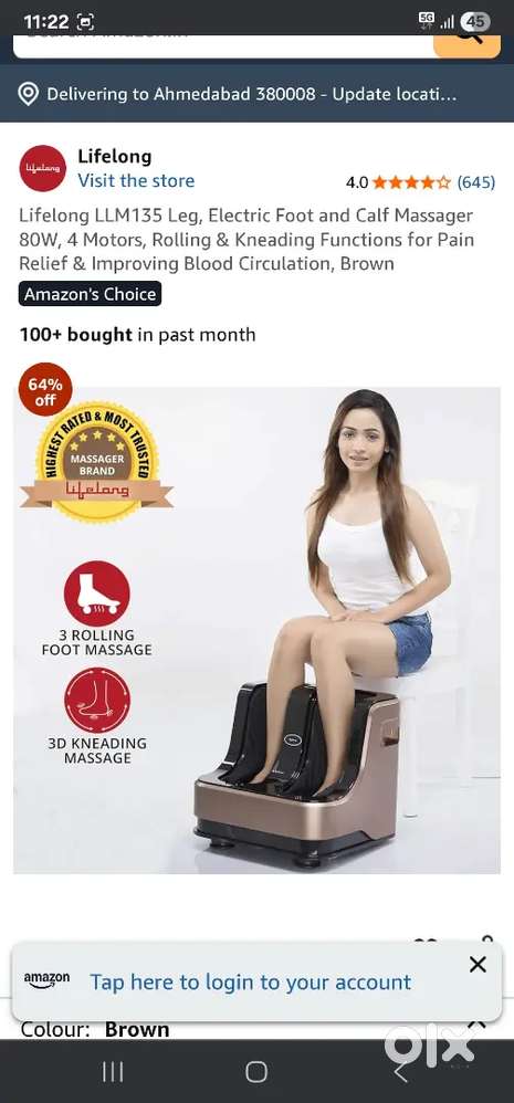 Lifelong leg massager