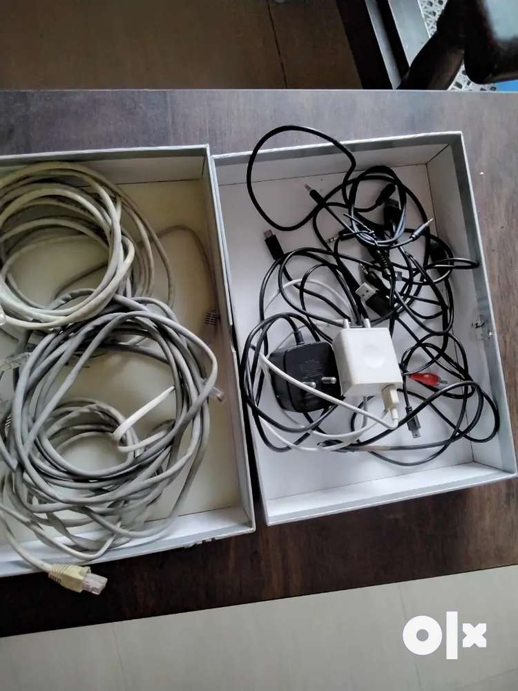 Mobile chargers of mi,lenovo,data cables audio cables