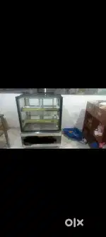 display and under counter  fridge andpizza oven and