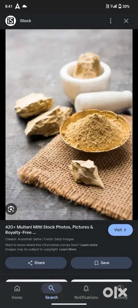 Natural multani mitti from Rajasthan