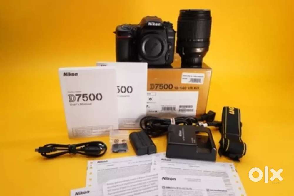Used item Nikon D D7500 20.9MP Digital SLR Camera - Black With Lence.