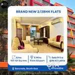 Brand New 2/3BHK Pool View Flats for Sale in Sancoale!