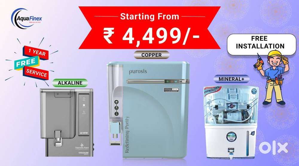 Brand New RO Water Purifier Sale – Free Installation + 1 Yr Service