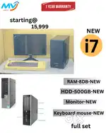 Ram - 8GB DDR3  Hard Disk - 500GB  Free Demo Installations  Warranty